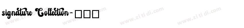 signature Collection字体转换